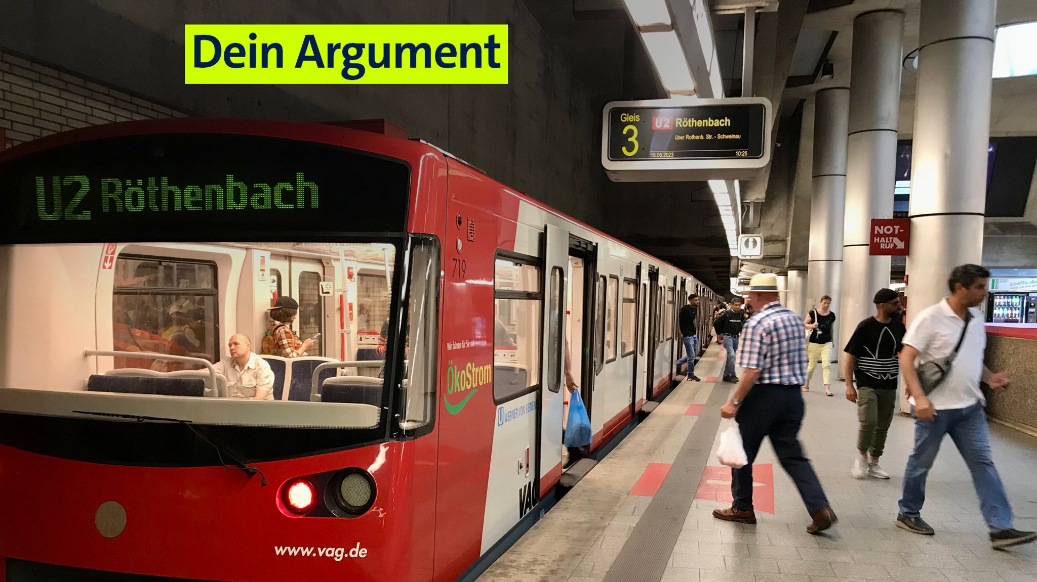 Fahrerlose U-Bahn in Nürnberg | Bild: BR/Michael Reiner Fahrerlose U-Bahn in Nürnberg
