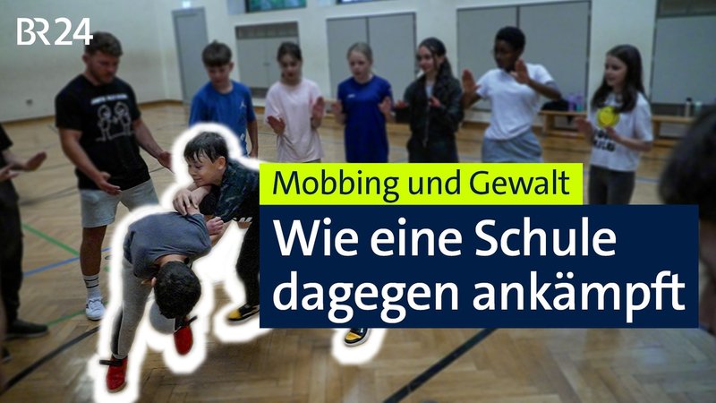 Aschaffenburger Schüler nehmen am Kurs Kurs "Raufen nach Regeln" teil. | Bild: BR Aschaffenburger Schüler nehmen am Kurs Kurs "Raufen nach Regeln" teil.