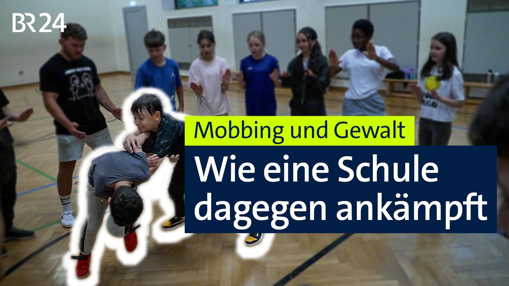 Aschaffenburger Schüler nehmen am Kurs Kurs "Raufen nach Regeln" teil.