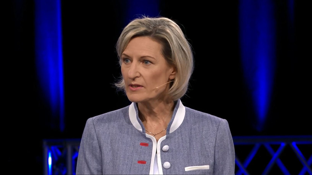 Angelika Niebler von der CSU in der BR Wahlarena.