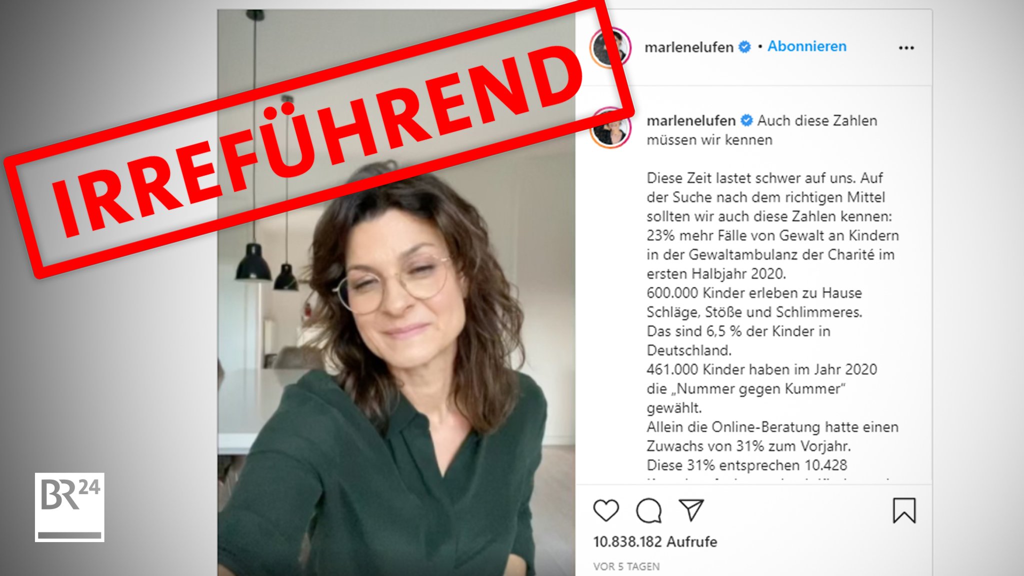 Moderatorin Marlene Lufen kritisiert die Auswirkungen der Corona-Maßnahmen. 