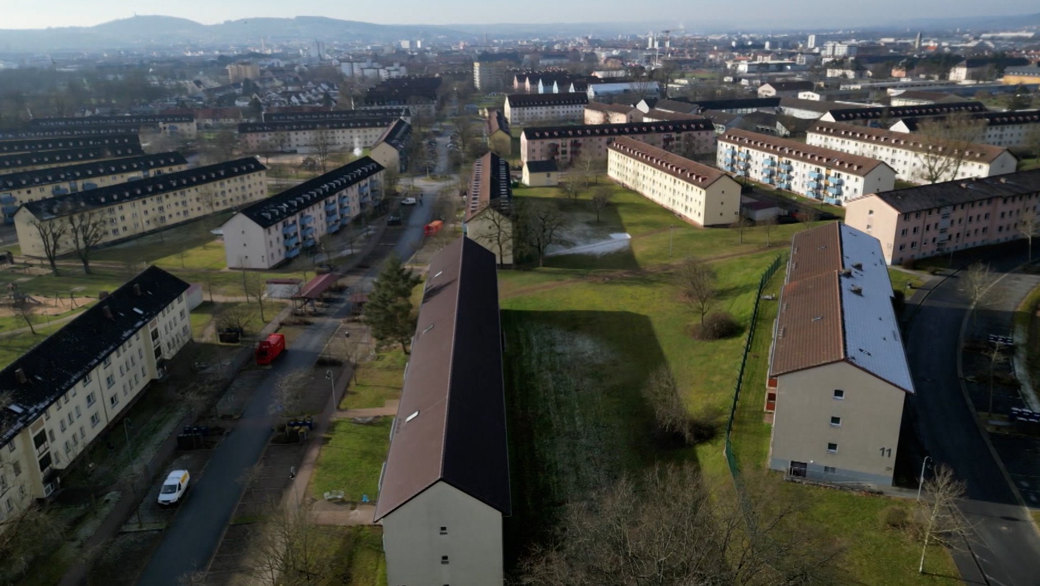 Blick über Bambergs Ankerzentrum