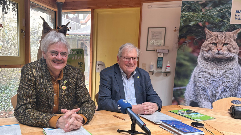 BUND-Naturschutz Landesvorsitzender Richard Mergner (li) und Ehrenvorsitzender Hubert Weiger 