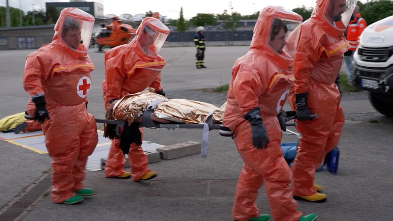 Bayerisches Rotes Kreuz probt den Ernstfall | Bild: BR Bayerisches Rotes Kreuz probt den Ernstfall