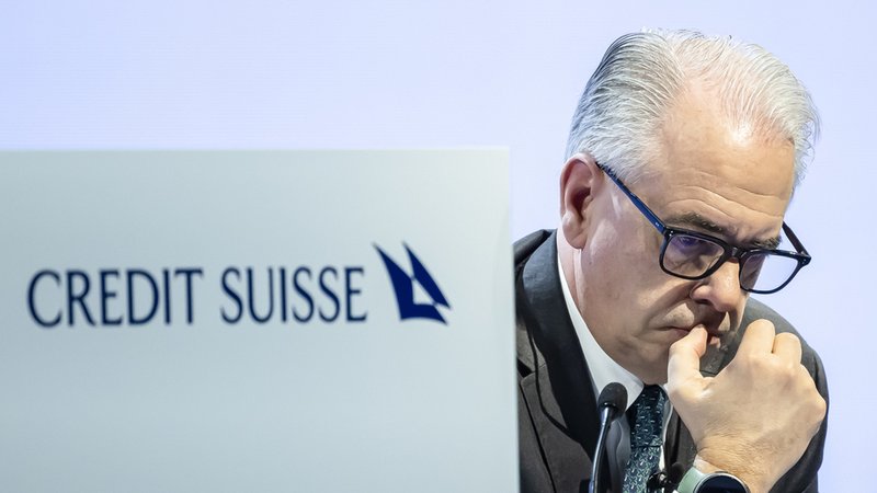 Ulrich Körner, CEO der Schweizer Bank Credit Suisse, nimmt an der jährlichen Aktionärsversammlung der Schweizer Bankengruppe teil.