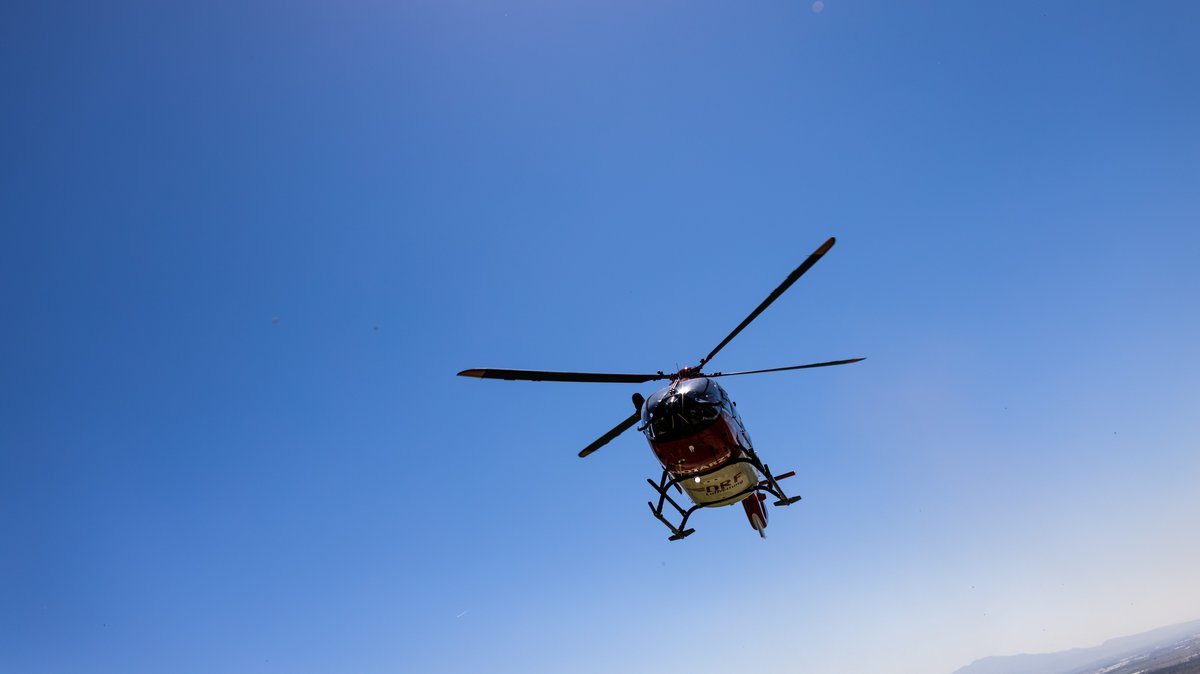 Hubschrauber der Bergwacht im Einsatz