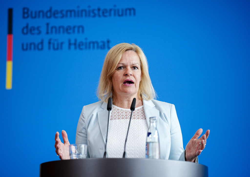 Bundesinnenministerin Nancy Faeser (SPD) 