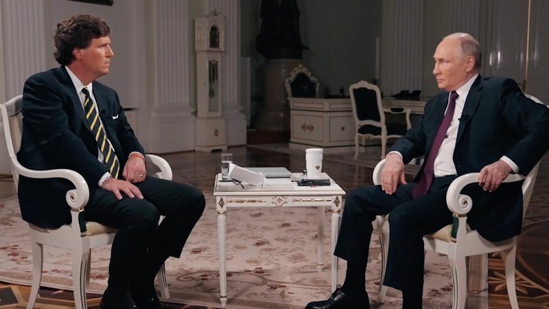 Minutenlange Monologe und historische Abhandlungen von Wladimir Putin machten das Interview des Ex-Fox-News-Moderators Tucker Carlson zur Einschlafpille. Das Wichtigste: Putin zeigte keinerlei Absicht, den Krieg in der Ukraine zu beenden.