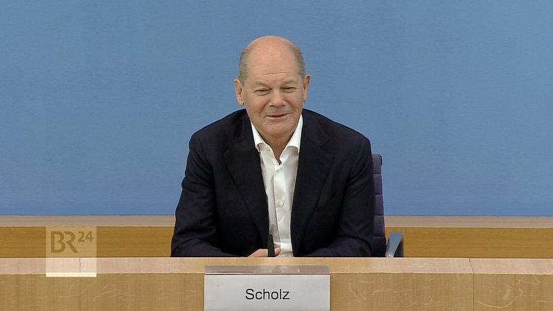  Scholz bei der Sommer-Pressekonferenz