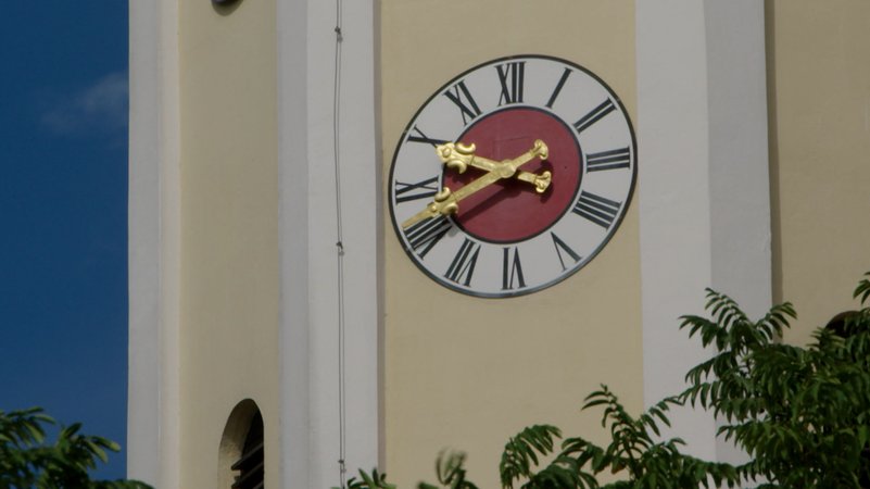 Kirchturmuhr von Burgheim | Bild: BR Kirchturmuhr von Burgheim