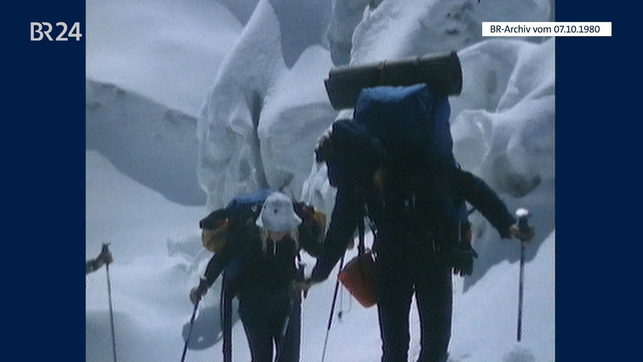 Bergsteiger bei Expedition an der Annapurna I. | Bild: BR Archiv Bergsteiger bei Expedition an der Annapurna I.