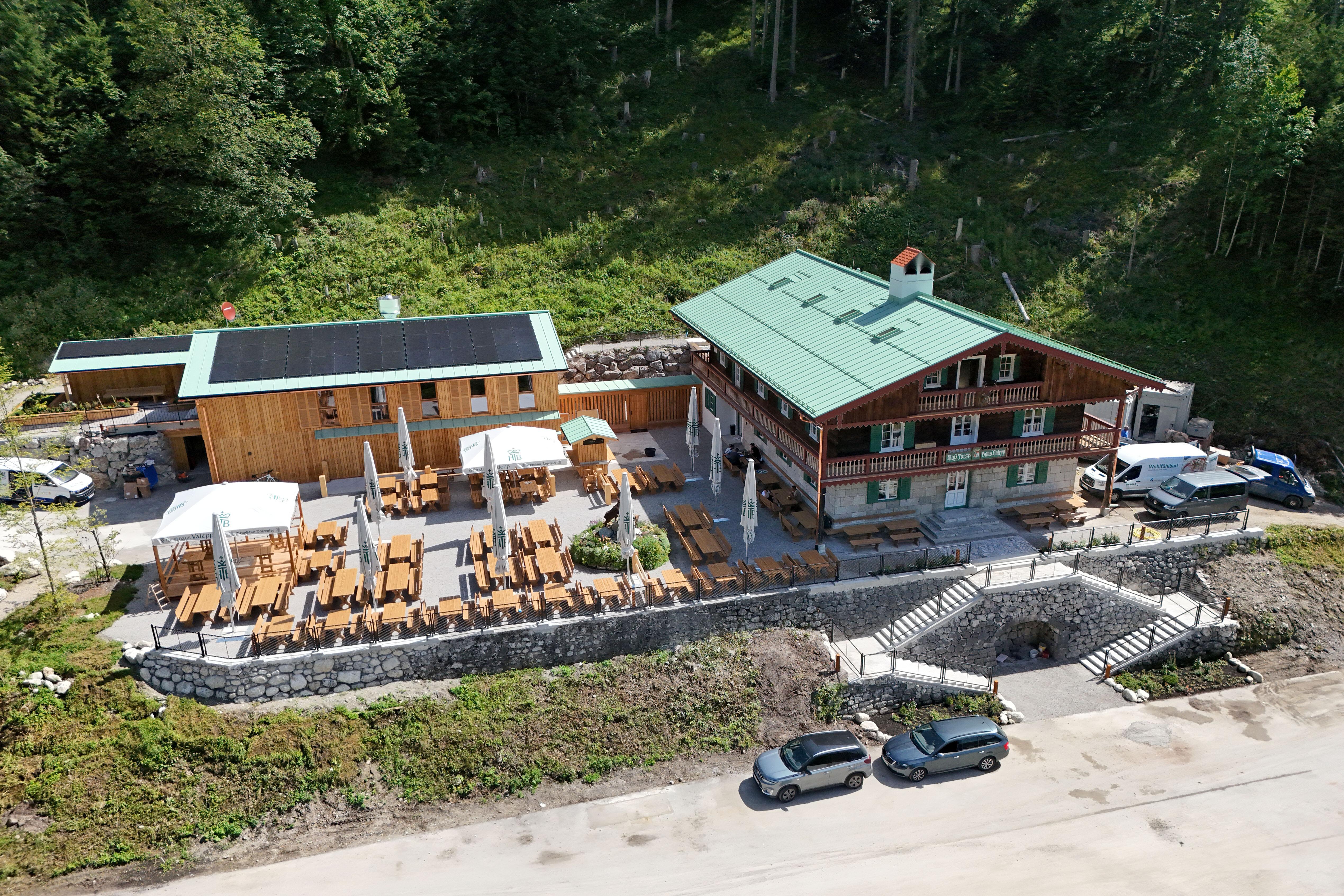 Das frisch sanierte Forsthaus kurz vor der Eröffnung im August 2024.