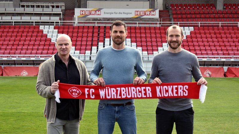 Die Würzburger Kickers präsentieren ihren neuen Cheftrainer Marco Wildersinn.