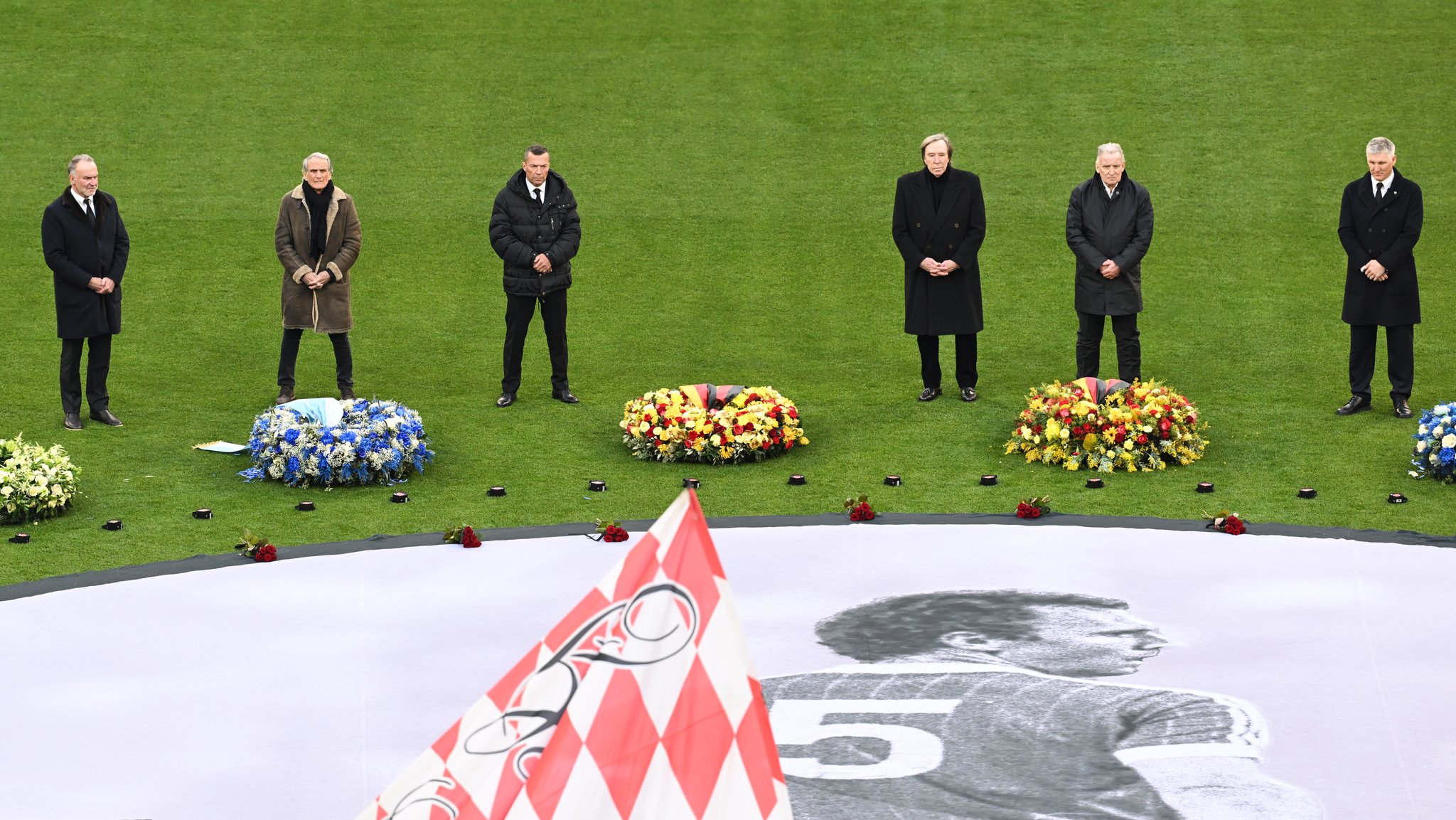 Gedenkfeier für Franz Beckenbauer in der Münchner Allianz Arena