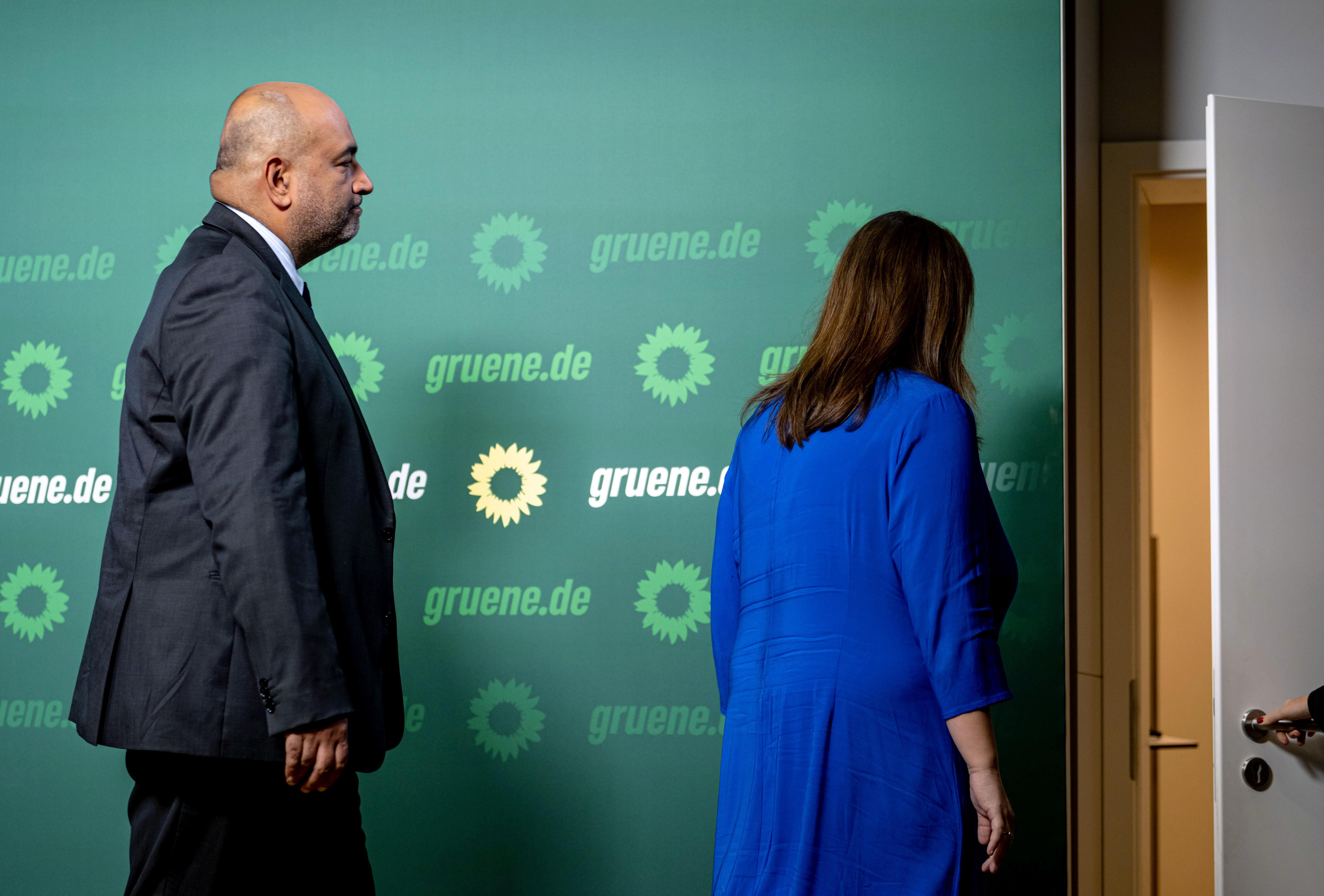 Die Grünen- Bundesvorsitzenden Ricarda Lang und Omid Nouripou