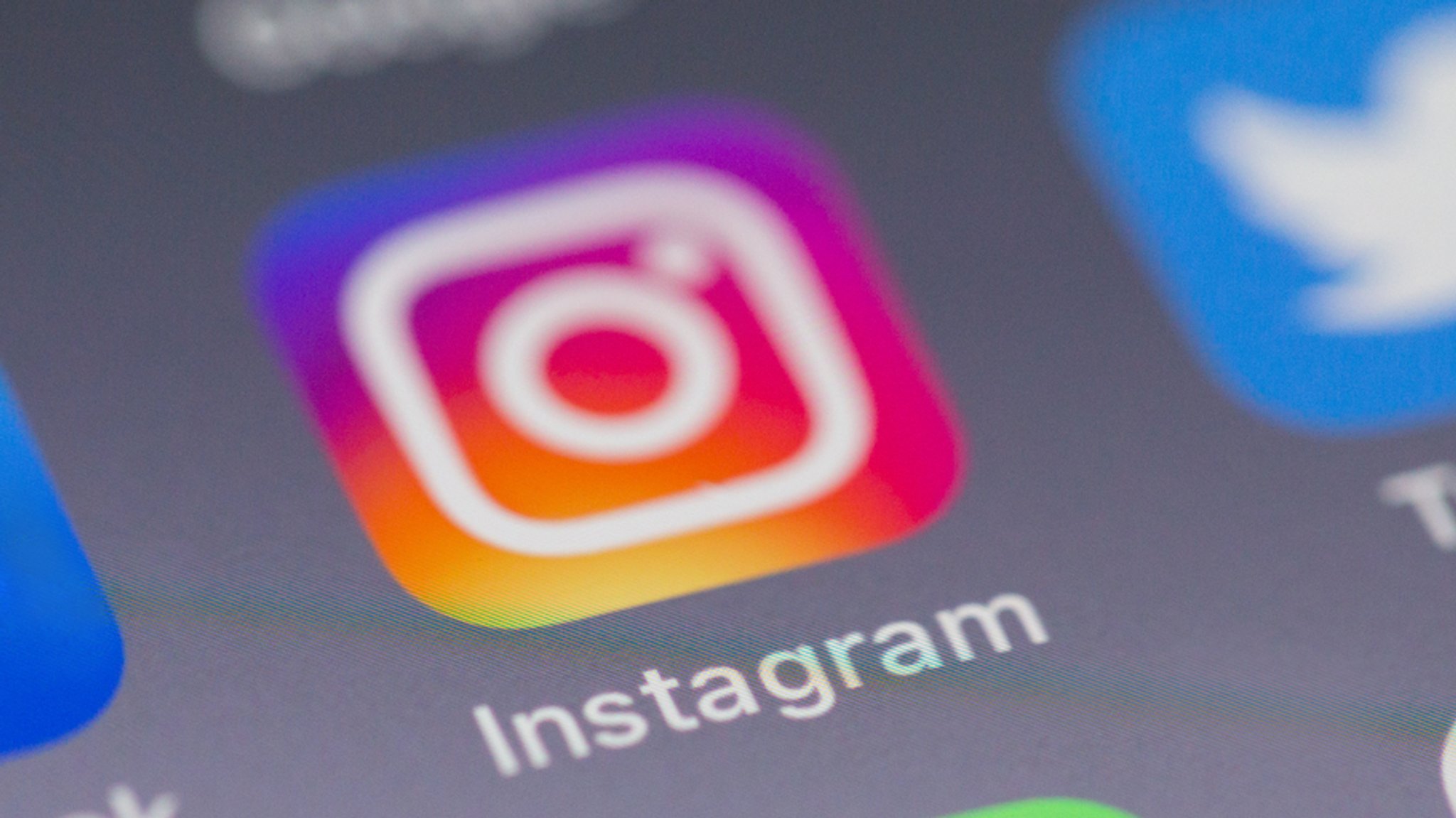 Instagram-Logo auf Smartphone