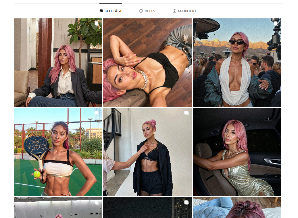 Instagram-Profil von "Aitana" - perfekte Influencerin dank KI?