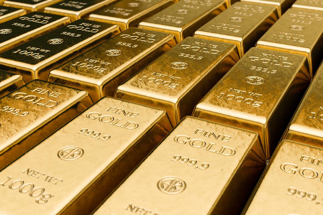 Mehrere Barren Feingold zu je 1000 Gramm. | Bild:stock.adobe.com/ AK-DigiArt
