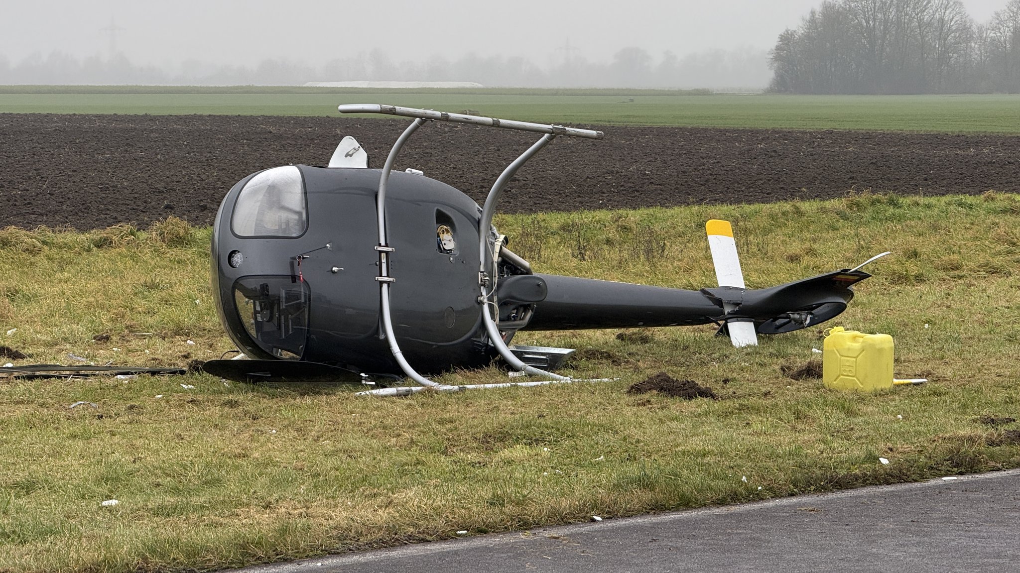 Mann gewinnt Hubschrauberflug - und stürzt ab 