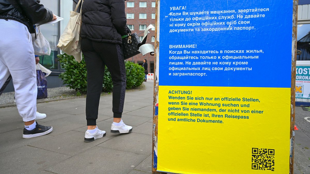 Archivbild: Sicherheitshinweis für ukrainische Flüchtlinge 