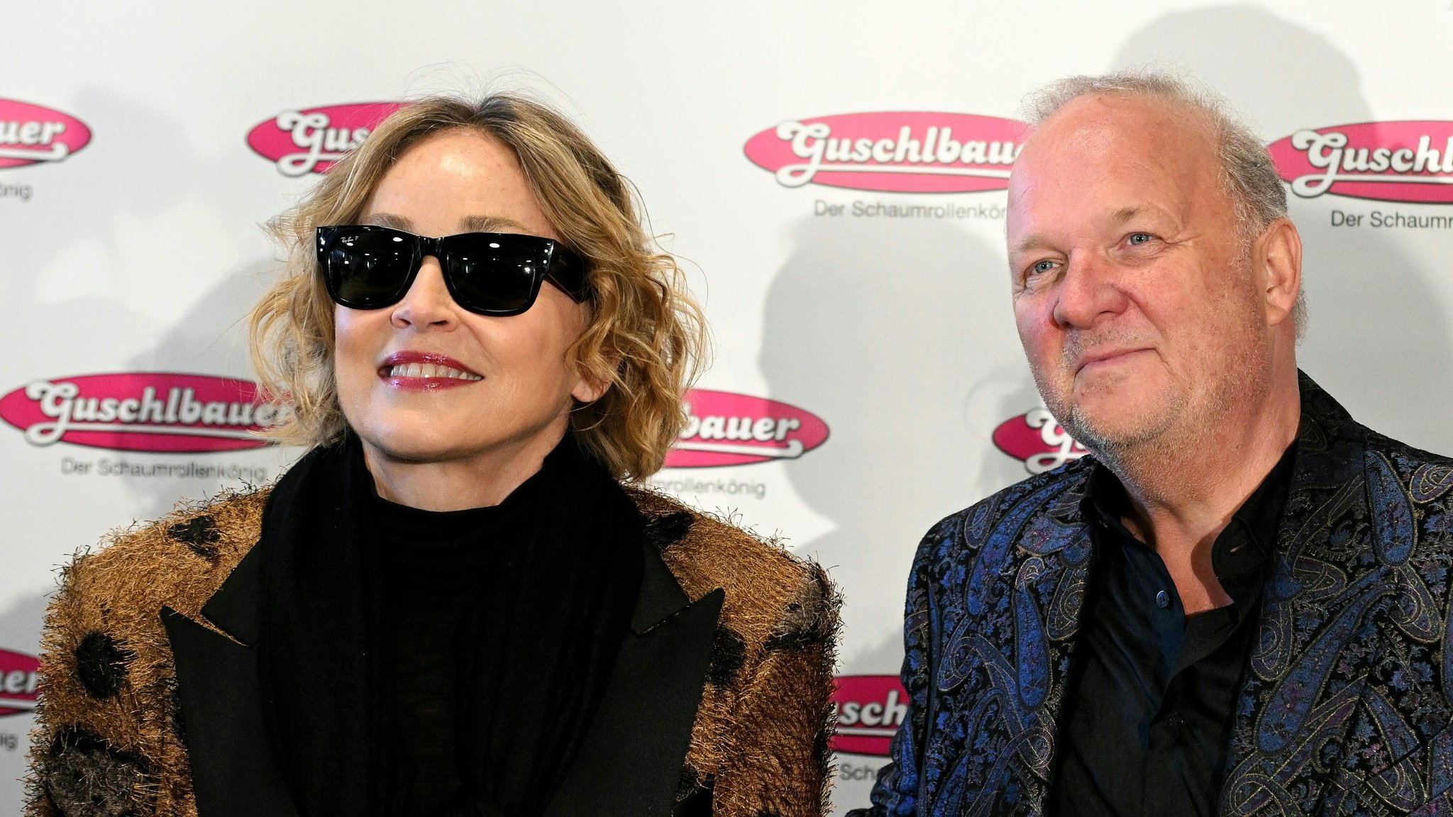 US-Schauspielerin Sharon Stone mit Karl Guschlbauer