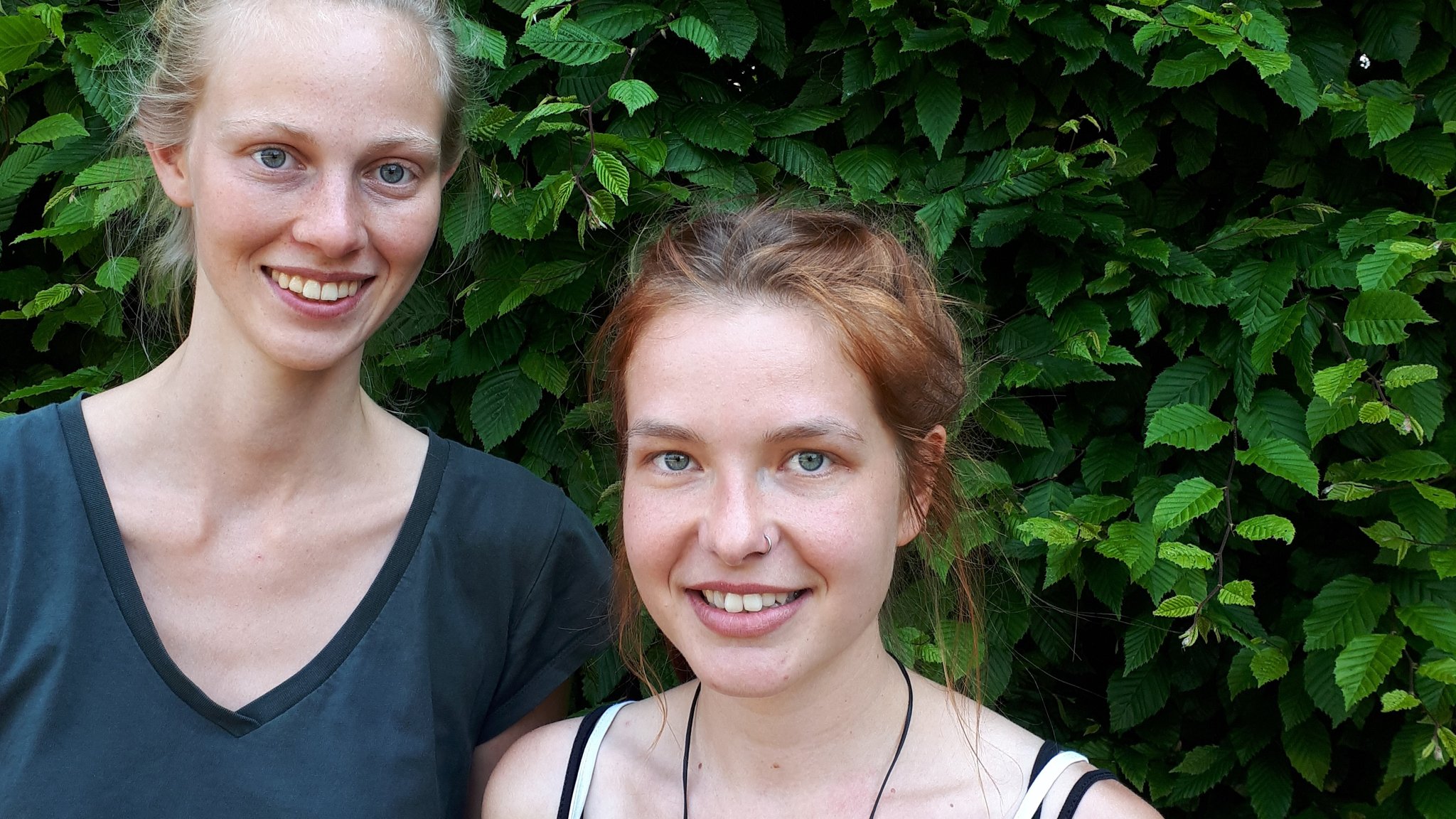 Die beiden Studentinnen Caroline K. (li.) und Franziska S.