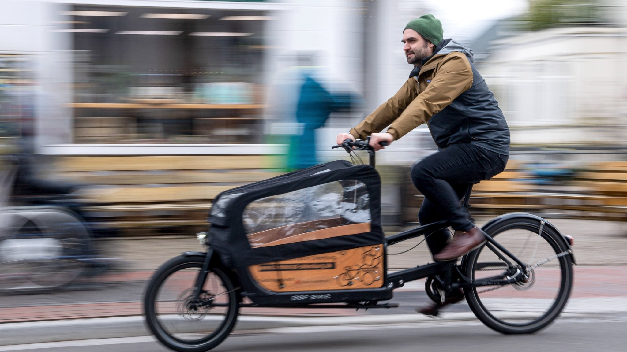 Lastenfahrräder werden immer beliebter (Symbolbild)