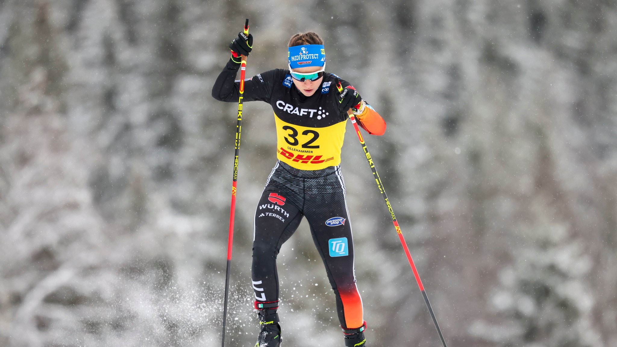 06.12.2024, Norwegen, Lillehammer: Ski nordisch/Langlauf: Weltcup, 10 km Freistil, Damen: Katharina Hennig aus Deutschland in Aktion. Foto: Geir Olsen/NTB/dpa +++ dpa-Bildfunk +++