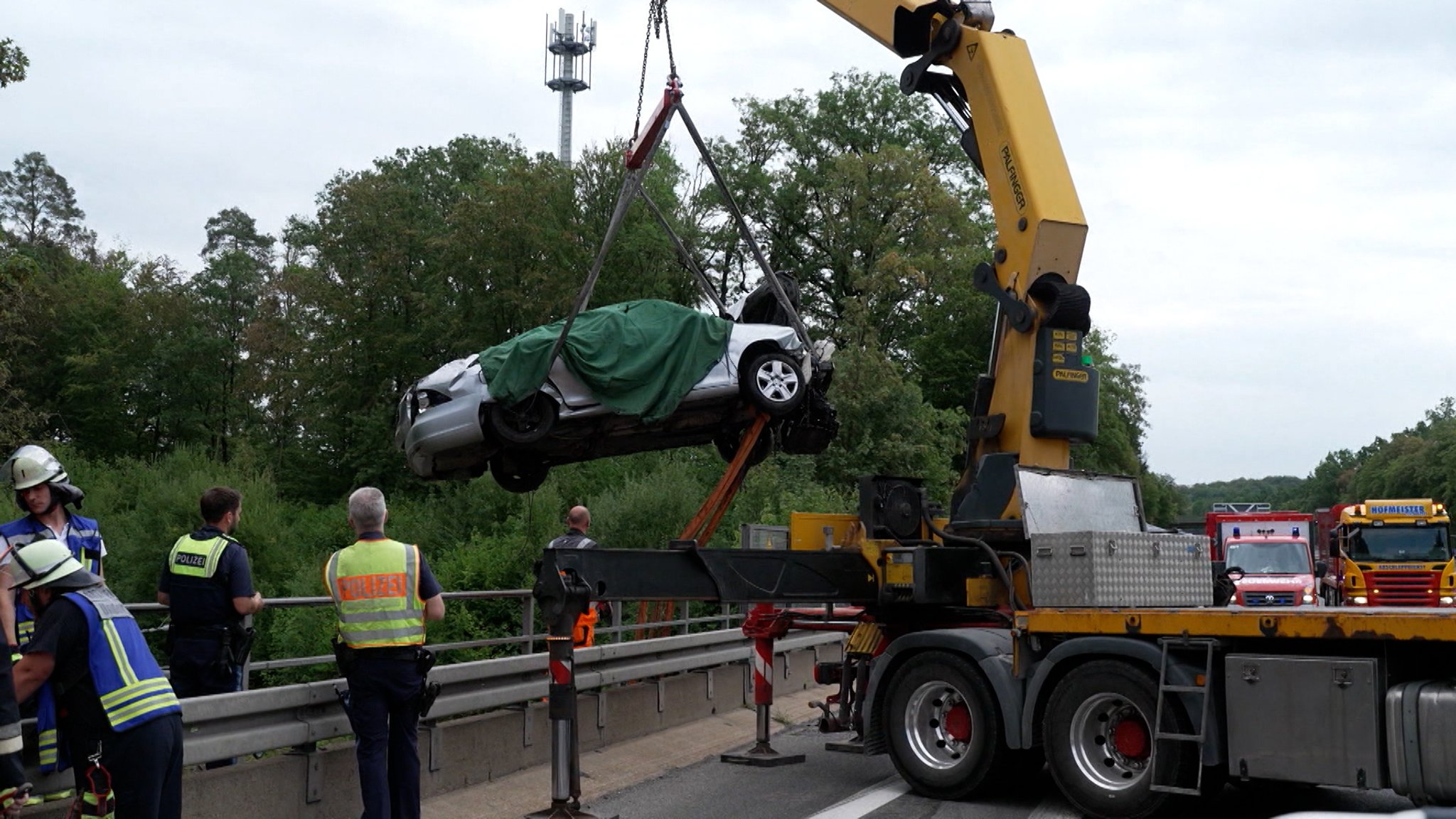 Tödlicher Unfall auf A3 | Bild: BR Tödlicher Unfall auf A3