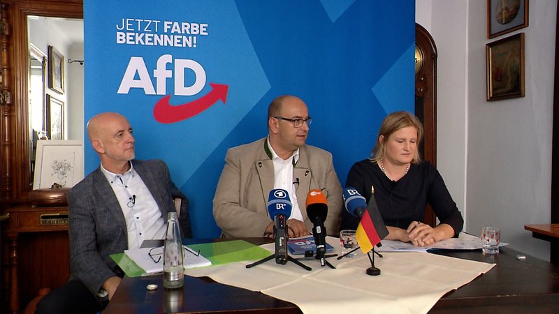 Die AfD zieht mit den Spitzenkandidaten Katrin Ebner-Steiner und Martin Böhm in den Landtagswahlkampf. 
