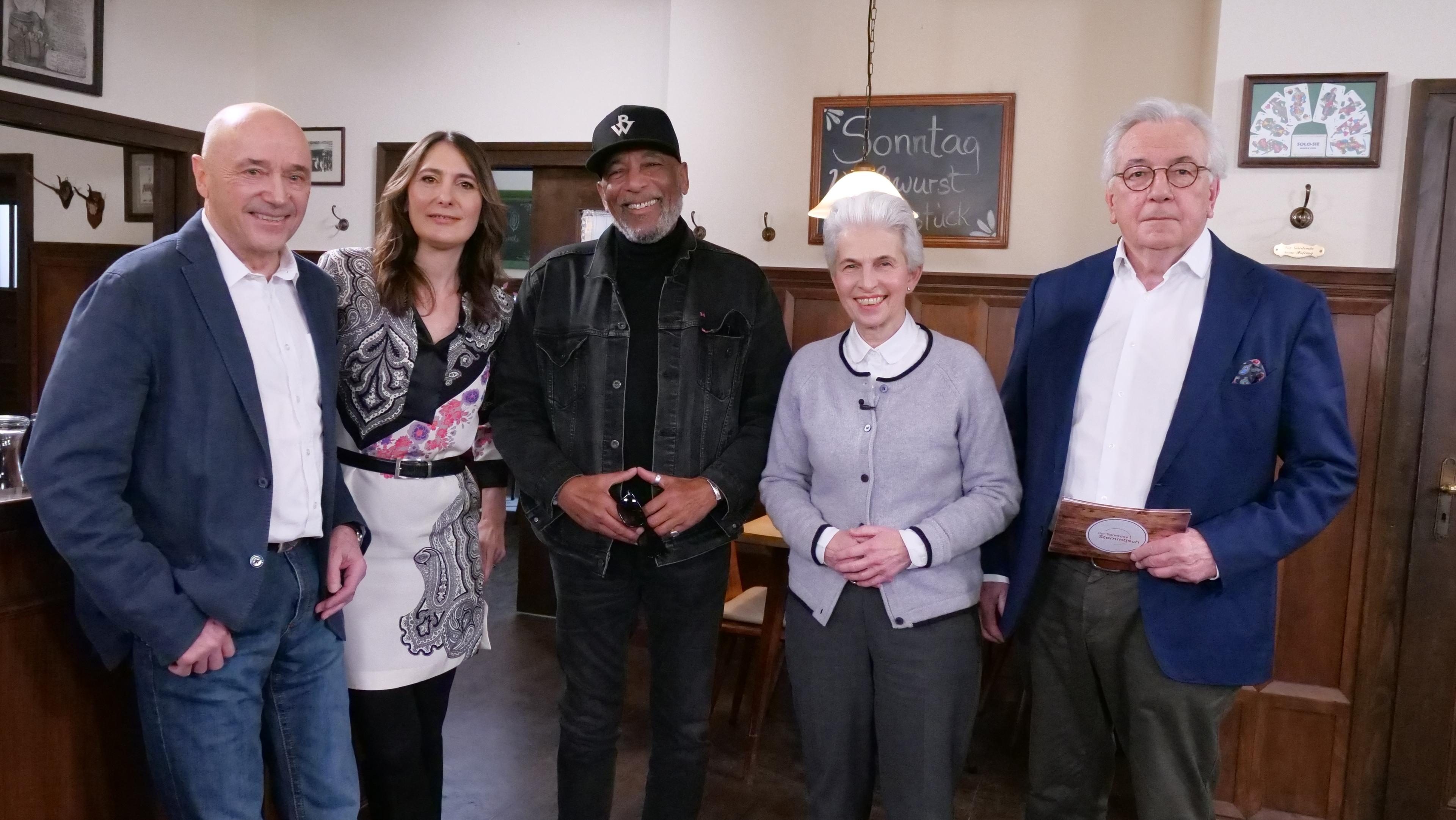 Christian Neureuther, Anja Kohl, Ron Williams, Marie-Agnes Strack-Zimmermann und Hans-Werner Kilz