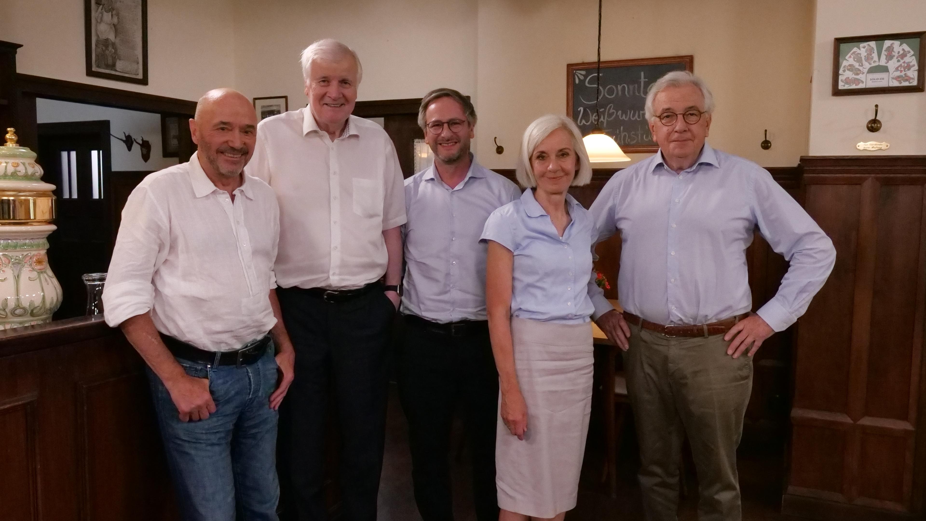 Christian Neureuther, Horst Seehofer, Roman Deininger, Ursula Münch, Hans-Werner Kilz