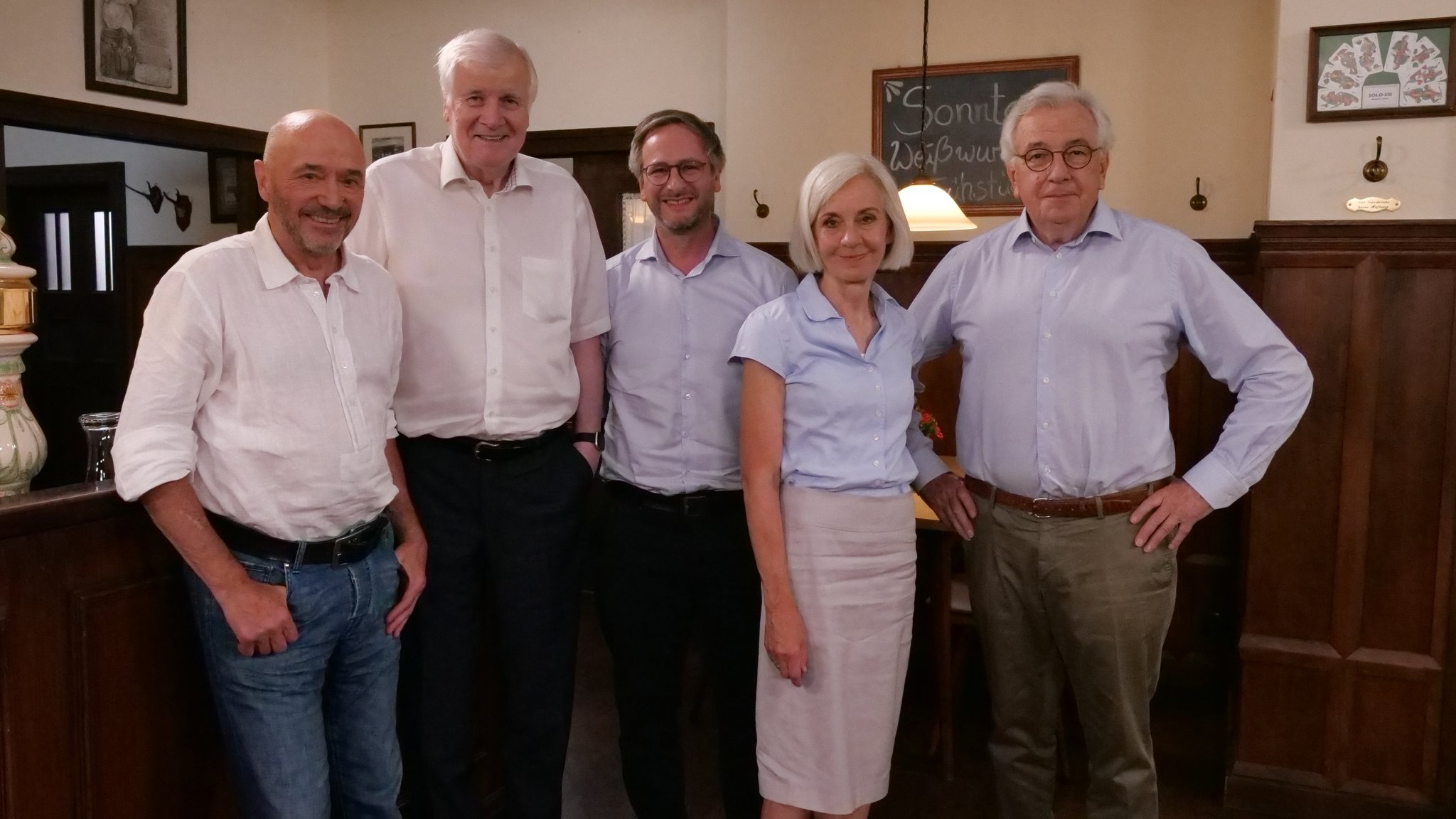 Christian Neureuther, Horst Seehofer, Roman Deininger, Ursula Münch, Hans-Werner Kilz