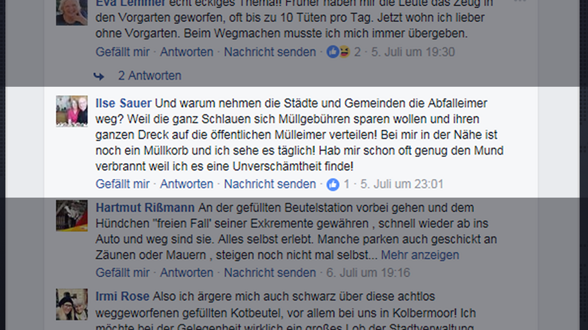 Facebook Hundebeutel