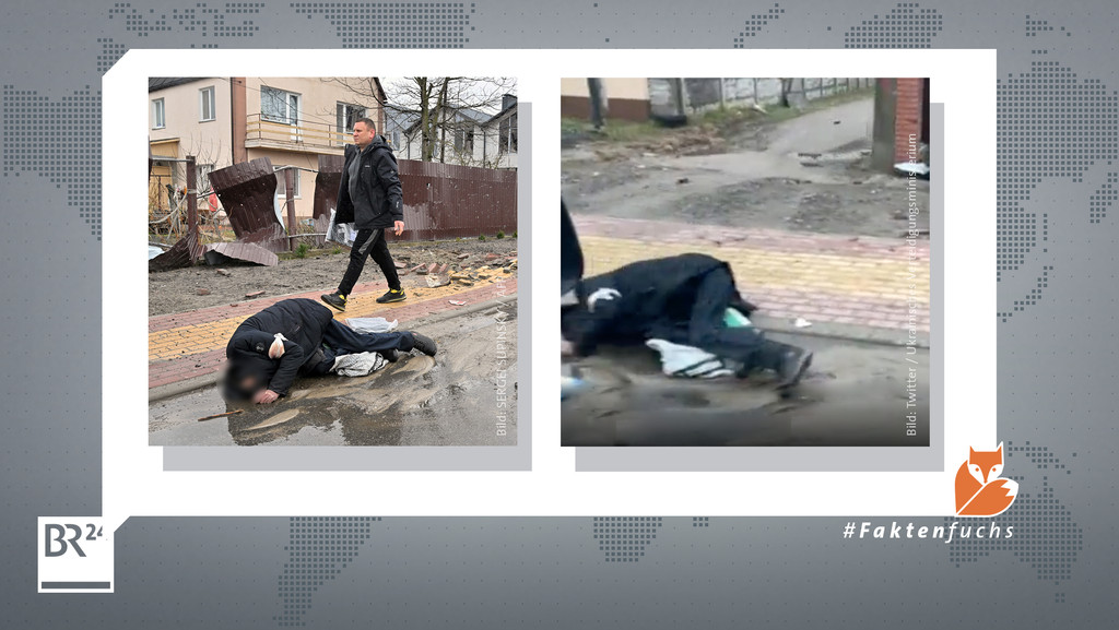 Auch in diesem Beispiel deutet ein Bildervergleich mit Bildmaterial der AFP darauf hin, dass es sich um denselben Ort und dasselbe Opfer handelt.