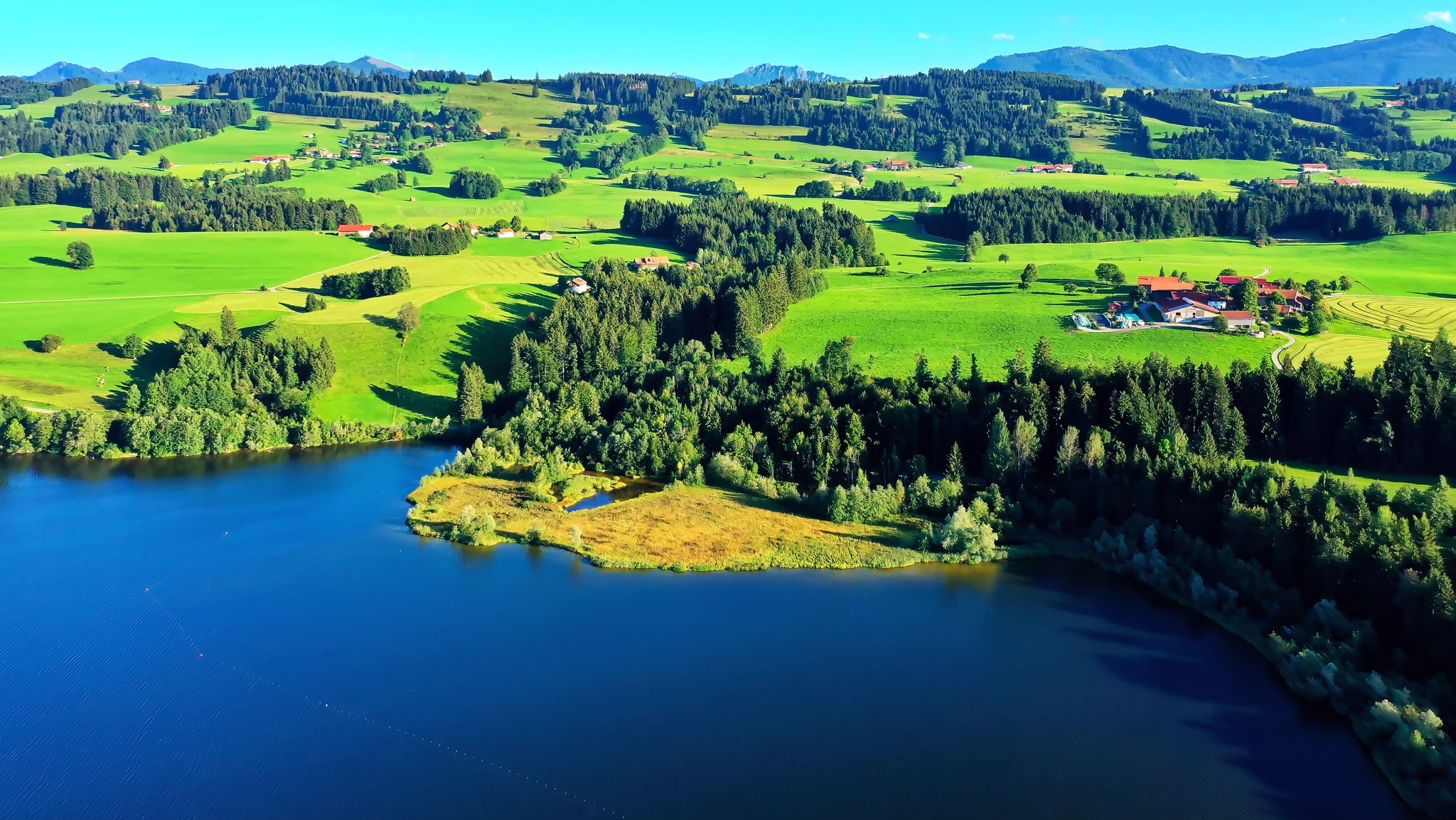 Der Rottachsee - betrachtet aus der Luft