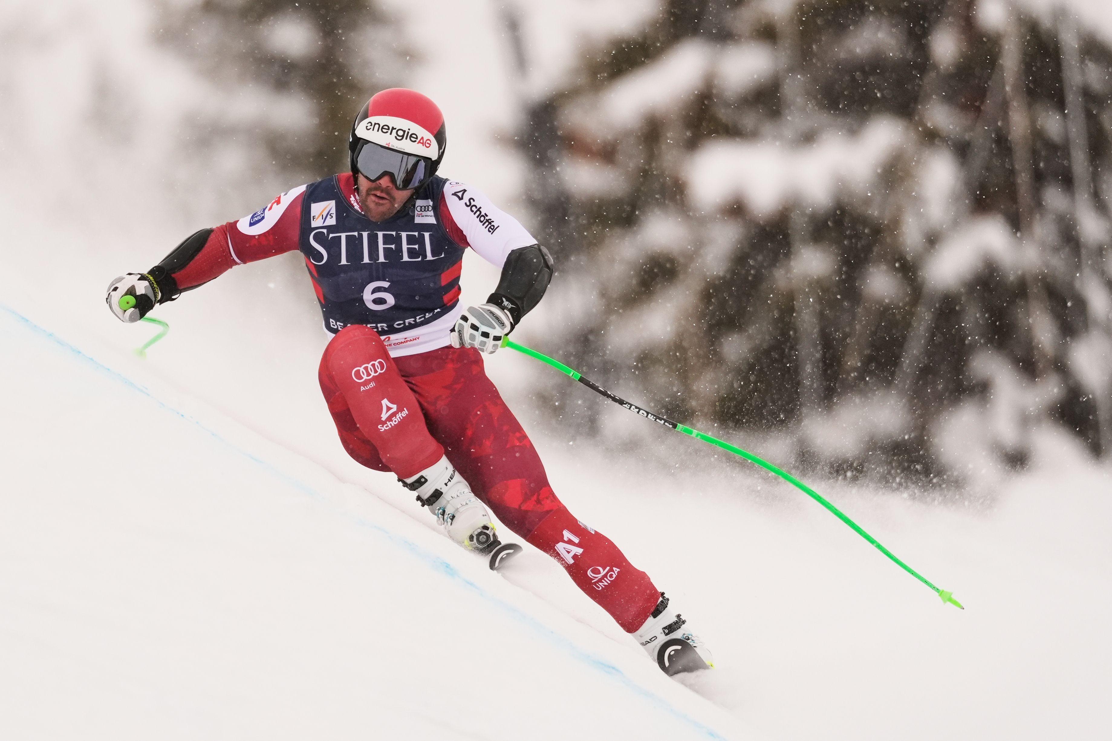 05.12.2025, USA, Beaver Creek: Ski alpin: Weltcup. Vincent Kriechmayr (Österreich) nimmt in Beaver Creek am Weltcuprennen im Super-G der Herren teil. 