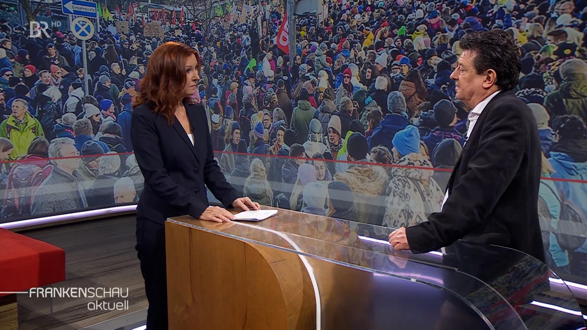 Karin Schubert interviewt Stephan Döll.