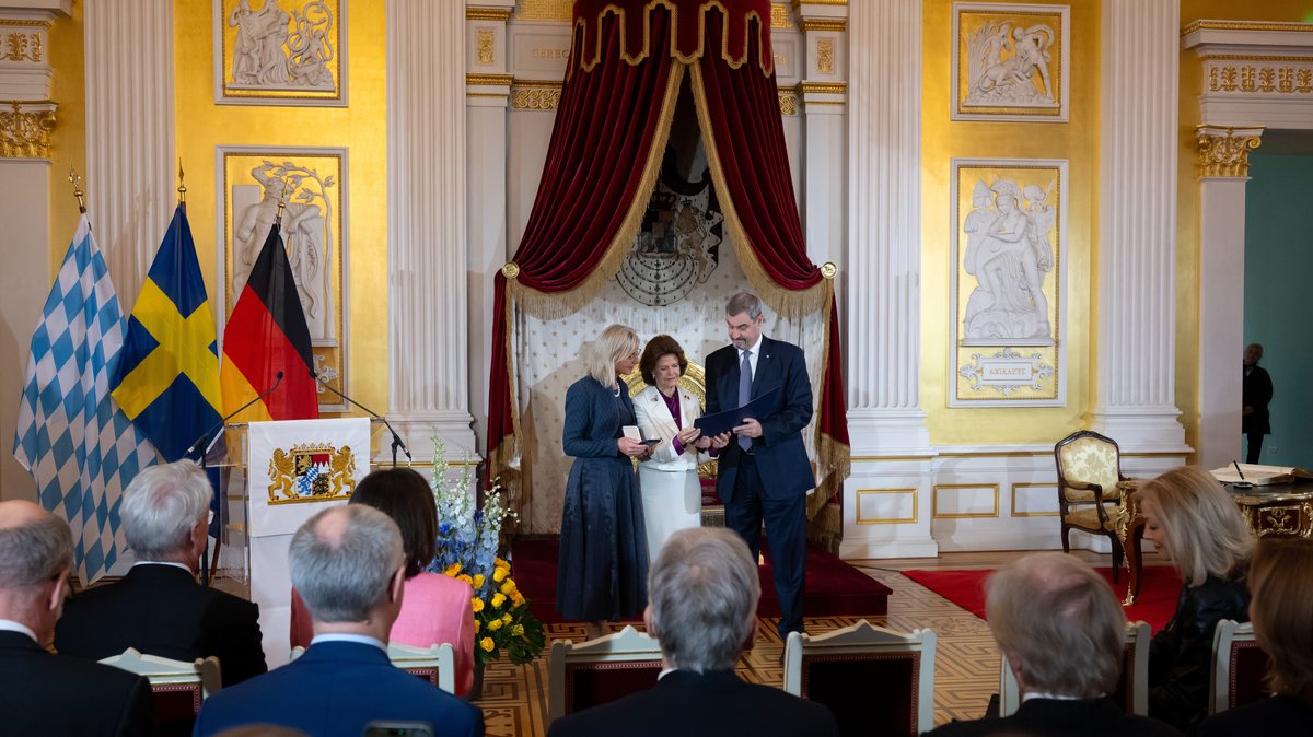 "Königin der Helfenden": Bayern ehrt Silvia von Schweden 