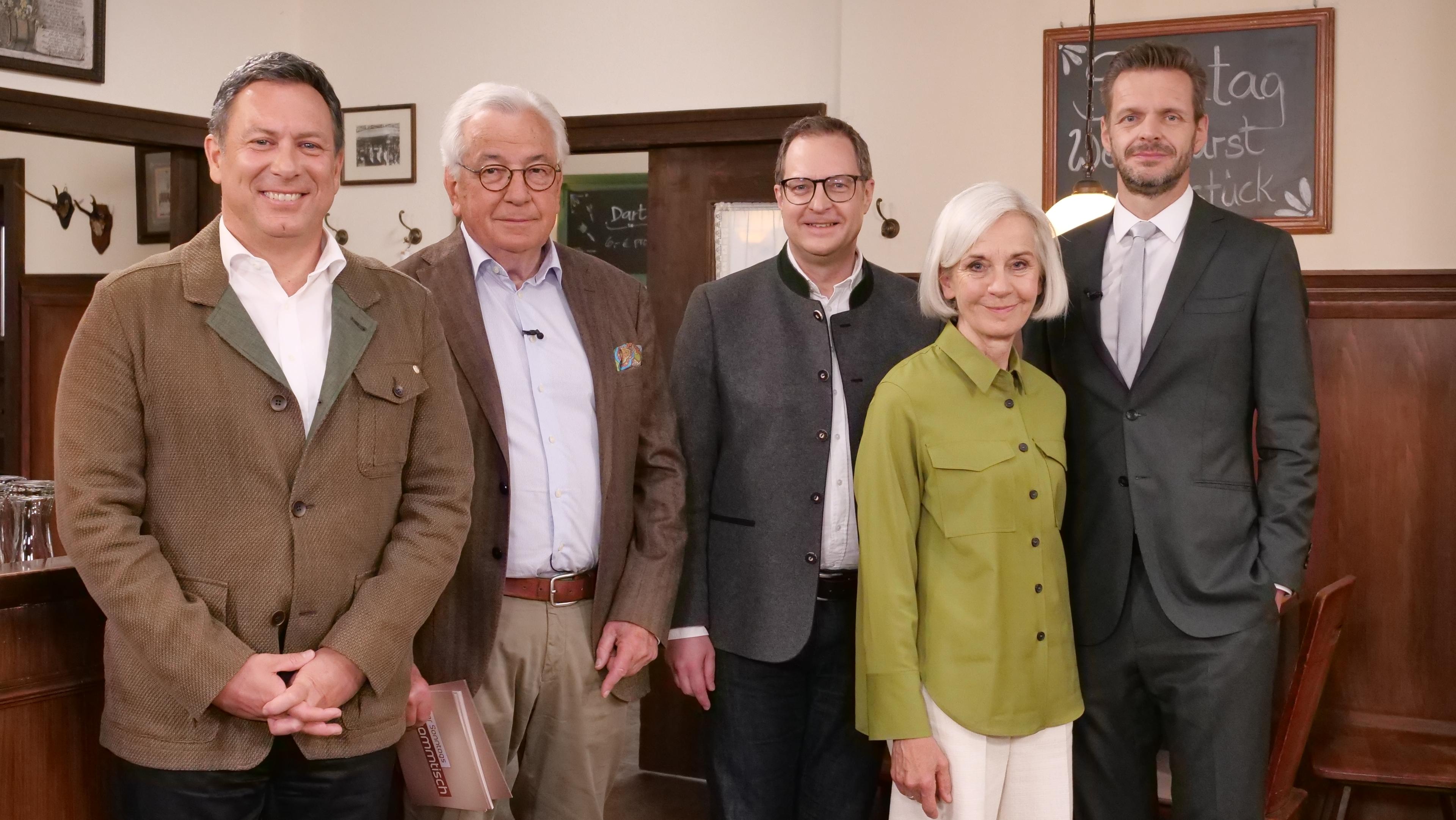 Hans Werner Kilz mit Ursula Münch und Klaus Bogenberger und Martin Huber und Florian Schroeder