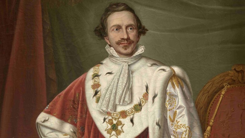 Ein Gemälde von König Ludwig I. im Krönungsornat. | Bild: Haus der Bayerischen Geschichte Augsburg Ein Gemälde von König Ludwig I. im Krönungsornat.