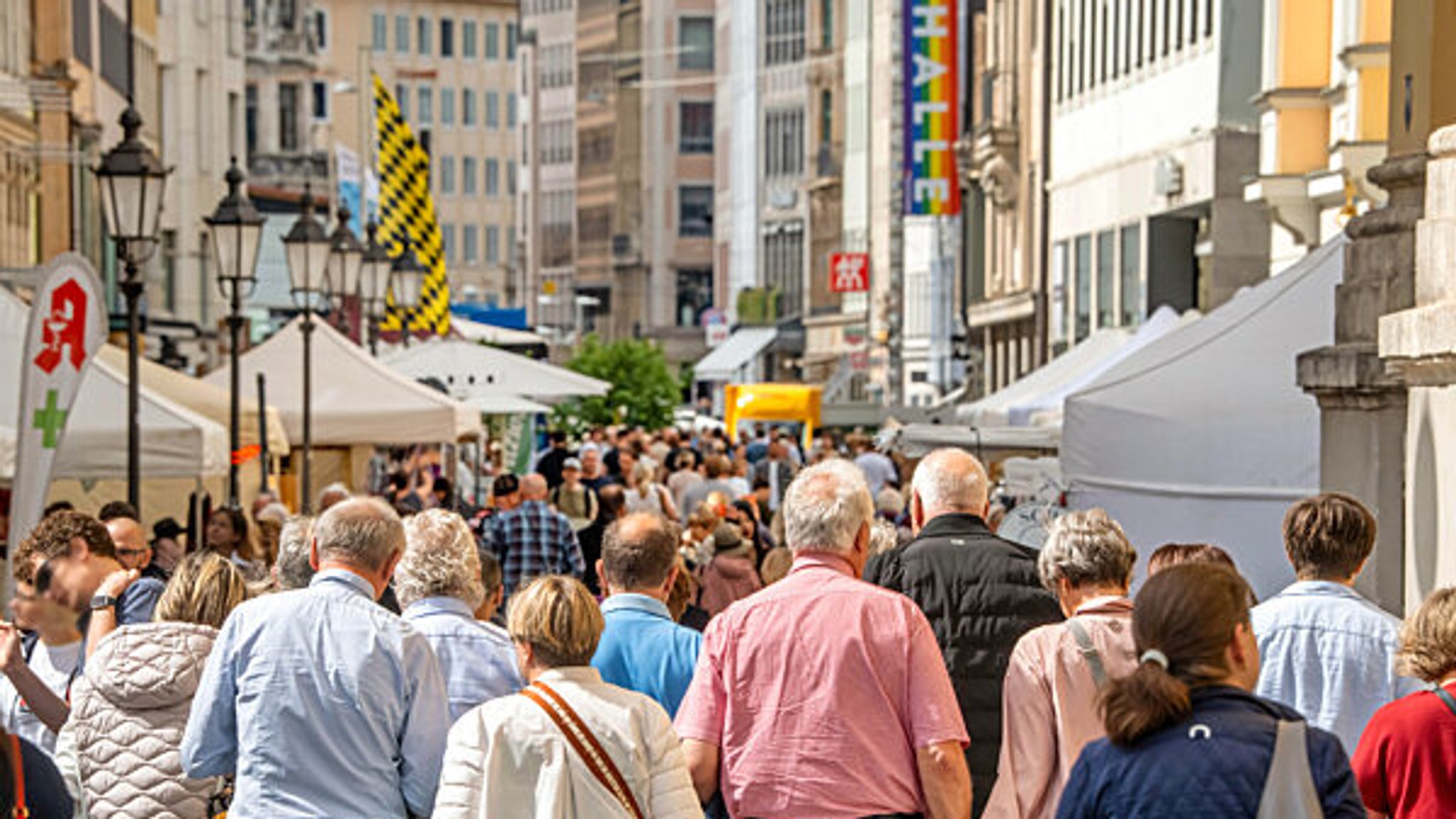 Fußgängerzone in der Münchner Innenstadt