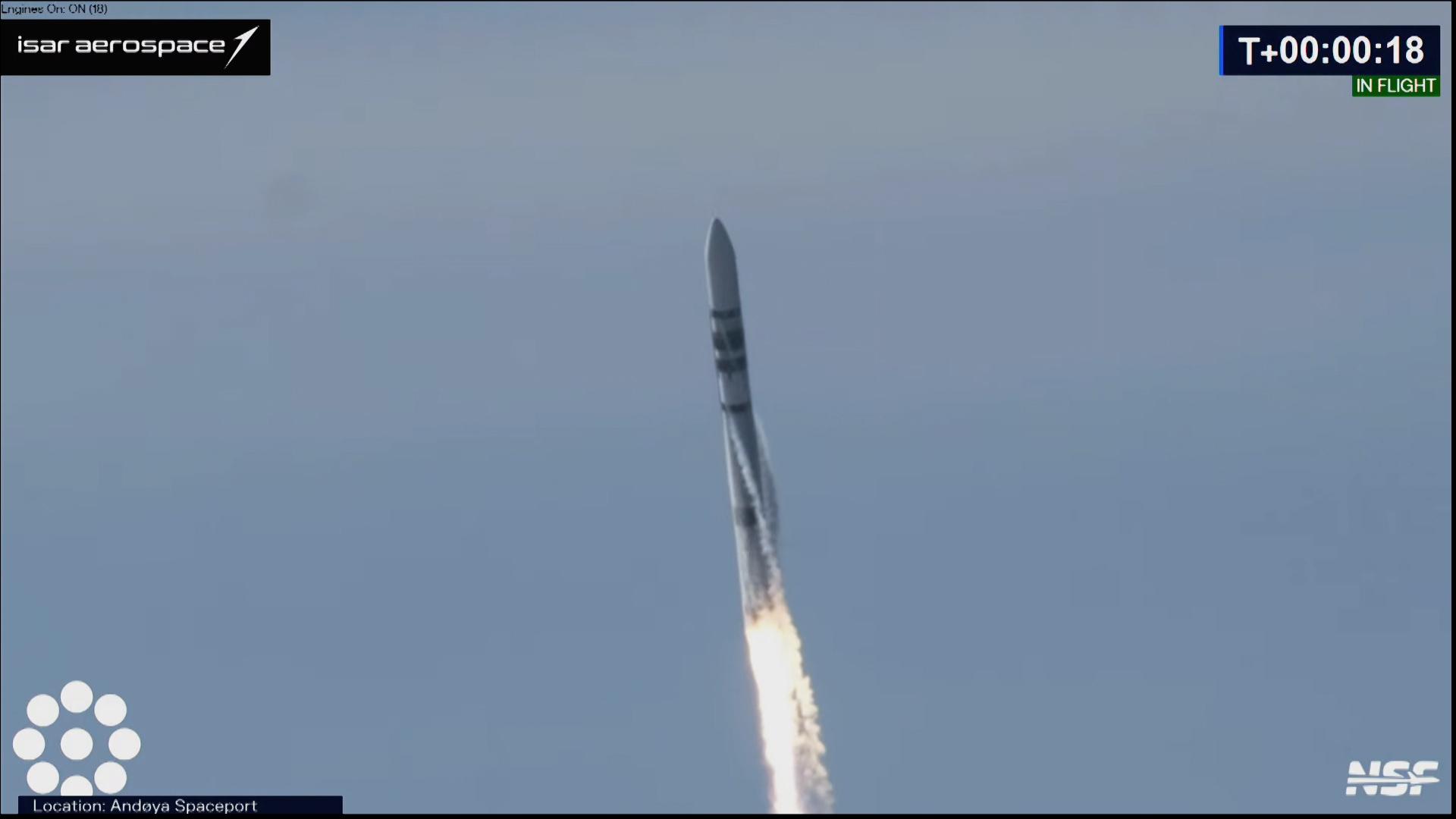 Das bayerische Start-up Isar Aerospace aus Ottobrunn bei München startete eine Weltraum-Rakete. Nach paar Sekunden war der Testflug schon vorbei.