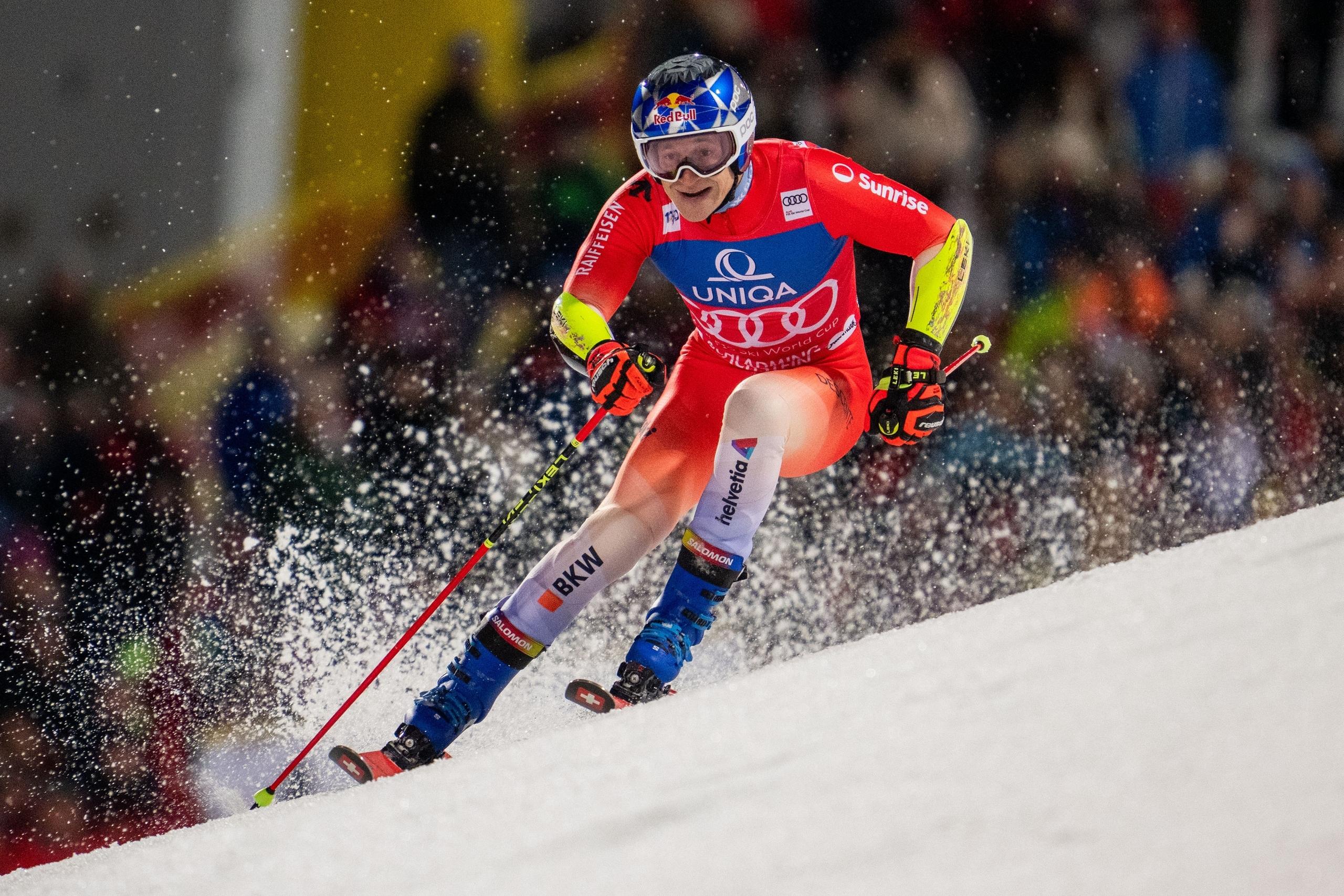 Marco Odermatt beim Nachtrennen in Schladming