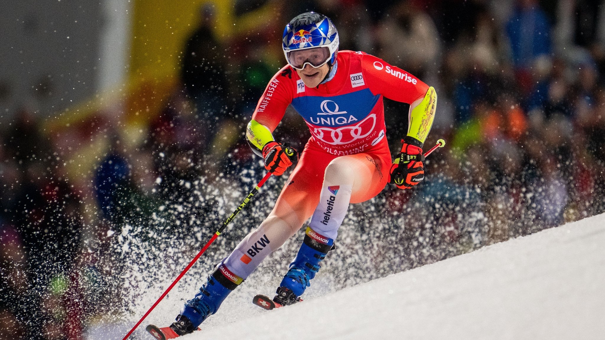 Marco Odermatt beim Nachtrennen in Schladming