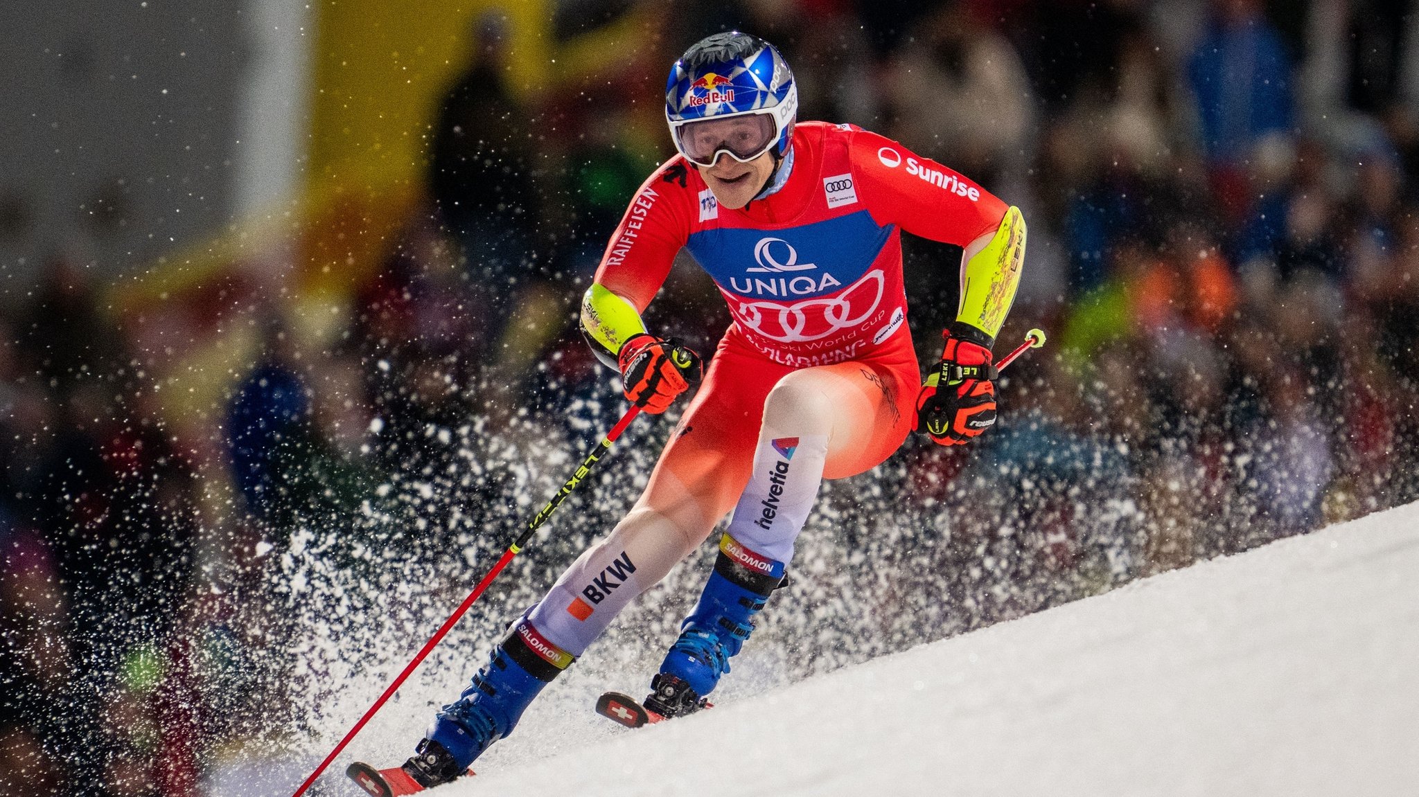 Marco Odermatt beim Nachtrennen in Schladming