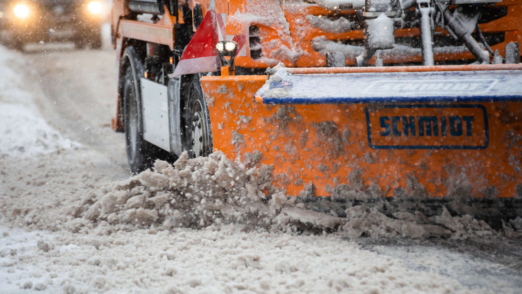 Der Winterdienst im Einsatz