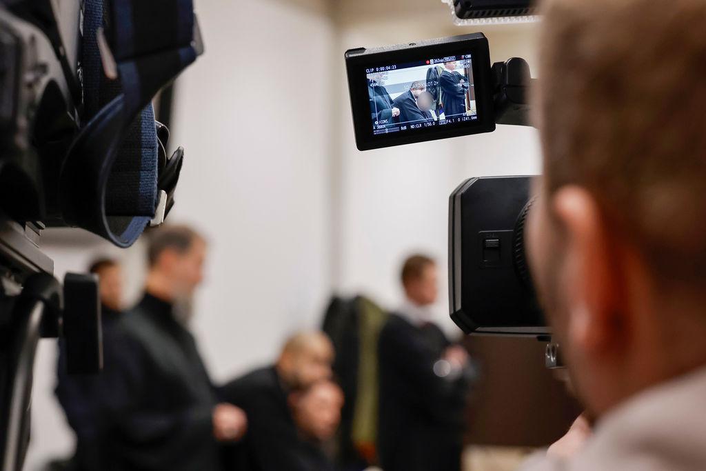 Kameramänner im Gerichtssaal in Nürnberg