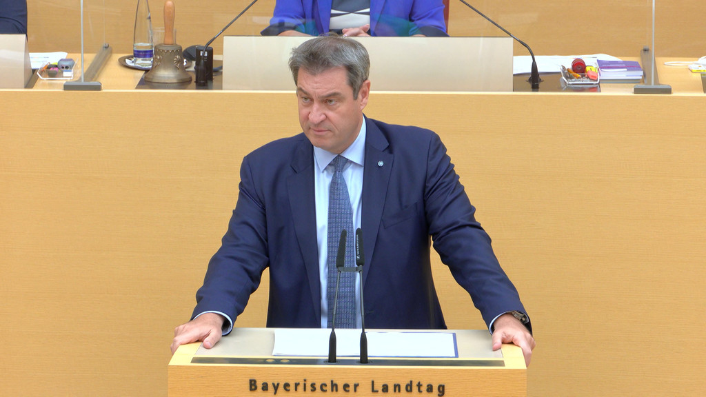 Bayerns Ministerpräsident Markus Söder (CSU) nennt am 21.07.21 Ziele in der Klimapolitik.