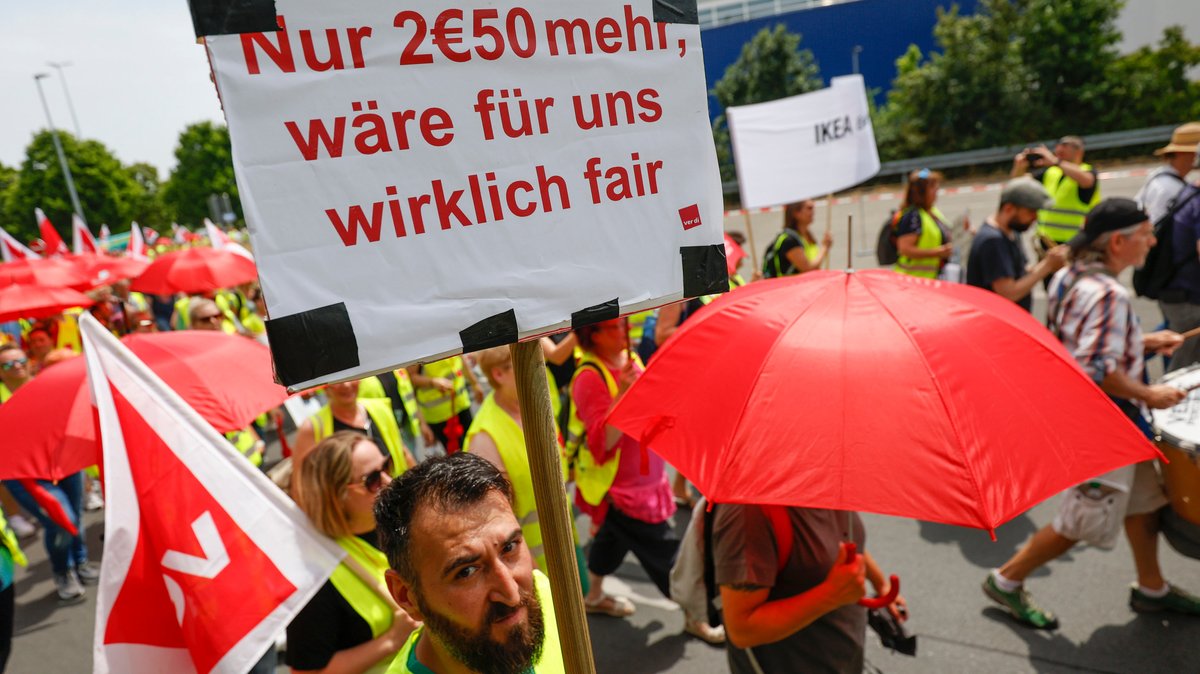 Streik im Handel: Schwerpunkte in Oberpfalz und Mittelfranken